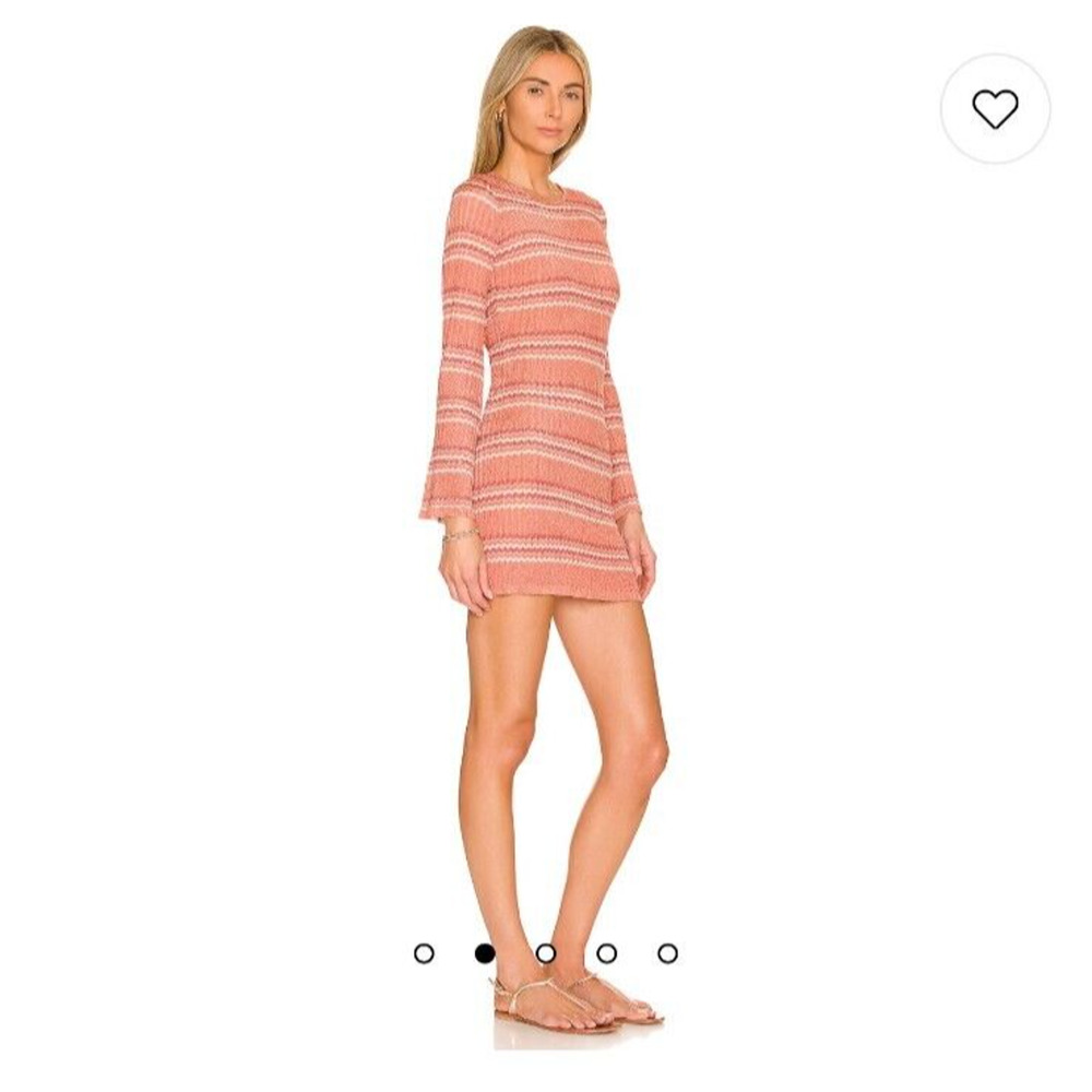 NEW L SPACE Revolve Waloma Mini Tunic Dress Swimsuit Cover Up Shimmer Large $165 - Picture 7 of 10